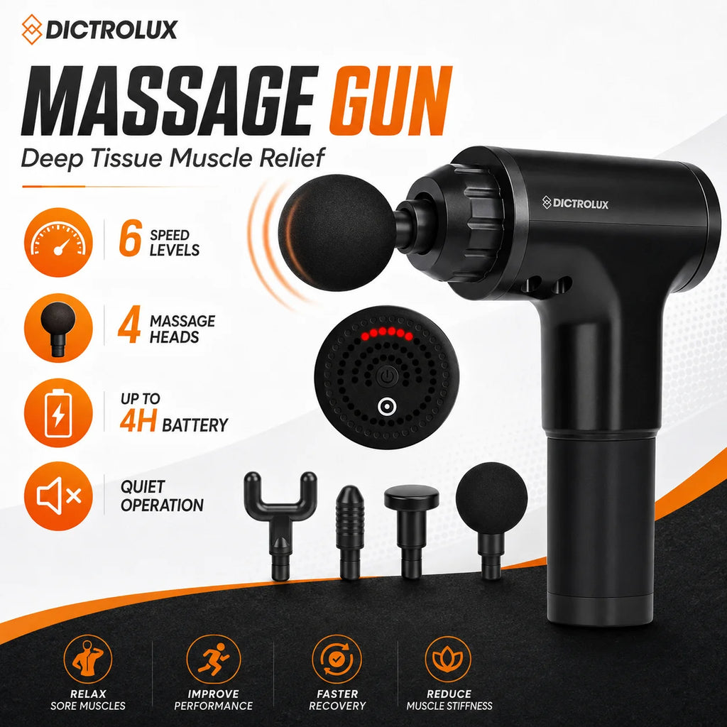 Pistola de masaje muscular de percusión Zunelio